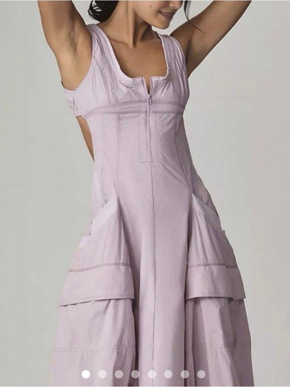 Anthropologie Dusty Mauve Sleeveless Midi Dress - Picture 6 of 8